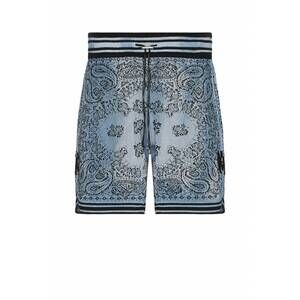NEW AMIRI men's bandana basketball shorts in blue